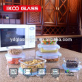 5pcs/ set glass food container